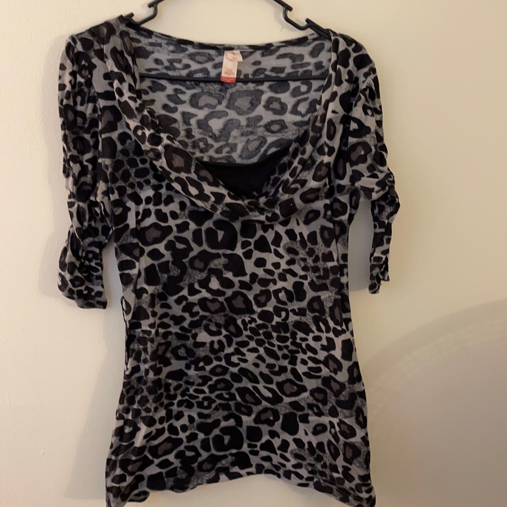 No Boundaries Leopard Print Shirt
